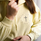 Damen Hoodie "JESUS CHOSE YOU" Pastellgelb / super cozy pastellgelb Geschenk für Frauen