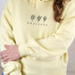 Damen Hoodie "GRATEFUL" Pastellgelb / super cozy pastellgelb Geschenk für Frauen