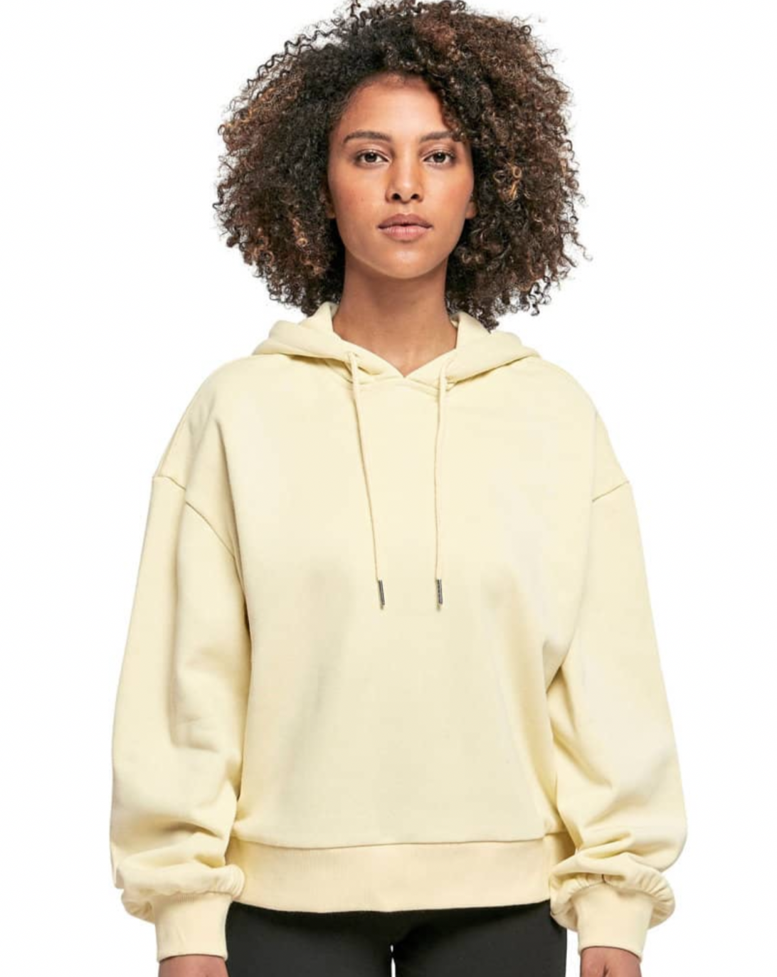 Damen Hoodie "GRATEFUL" Pastellgelb / super cozy pastellgelb Geschenk für Frauen