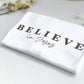 T-Shirt "BELIEVE" in Jesus , white Unisex