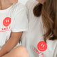 Partnerlook T-Shirt KIDS + MAMA "SMILE Jesus loves you"
