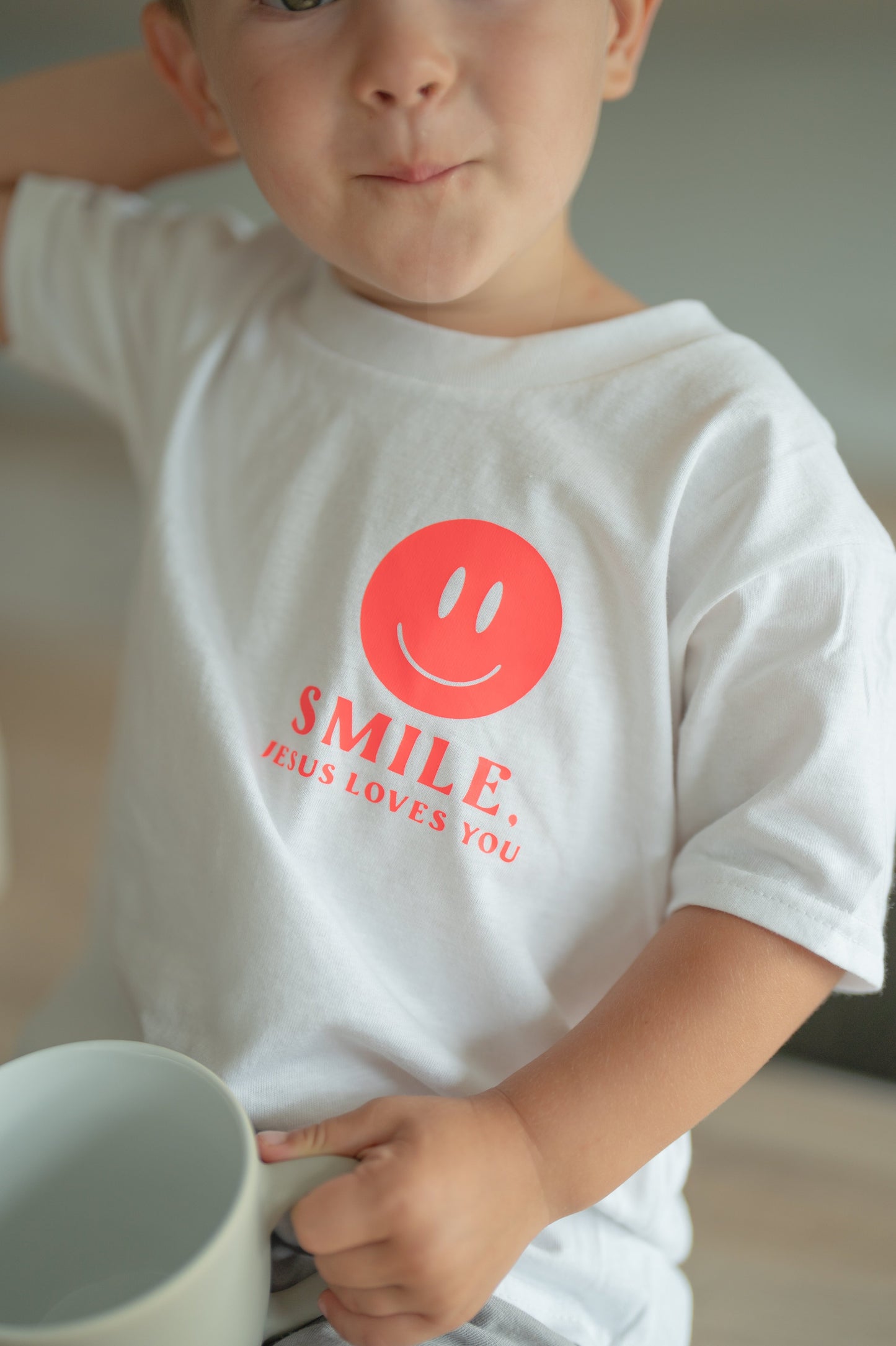 KIDS T-Shirt "SMILE Jesus loves you"