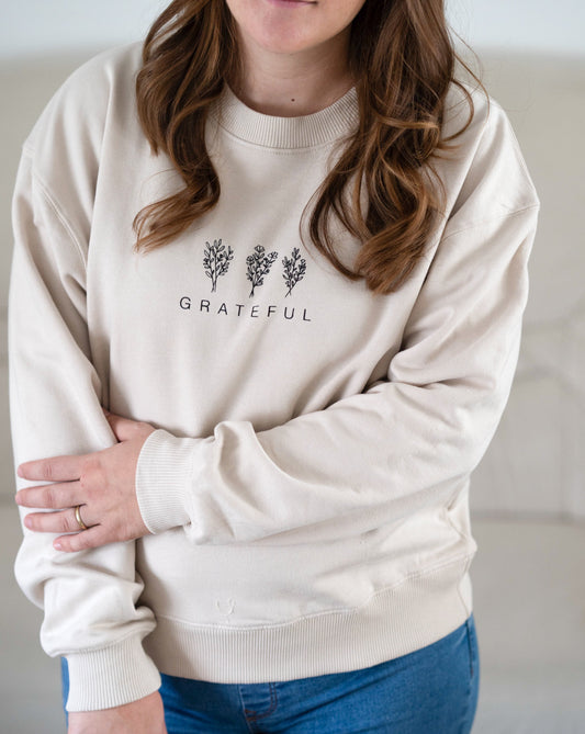 Sweatshirt " GRATEFUL"