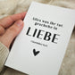 Postkarte "Alles was ihr tut, geschehe in Liebe. 1. Korinther 16,14“ minimalistisch, Jahreslosung 2024