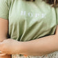T-Shirt "HOPE in Jesus" soft olive