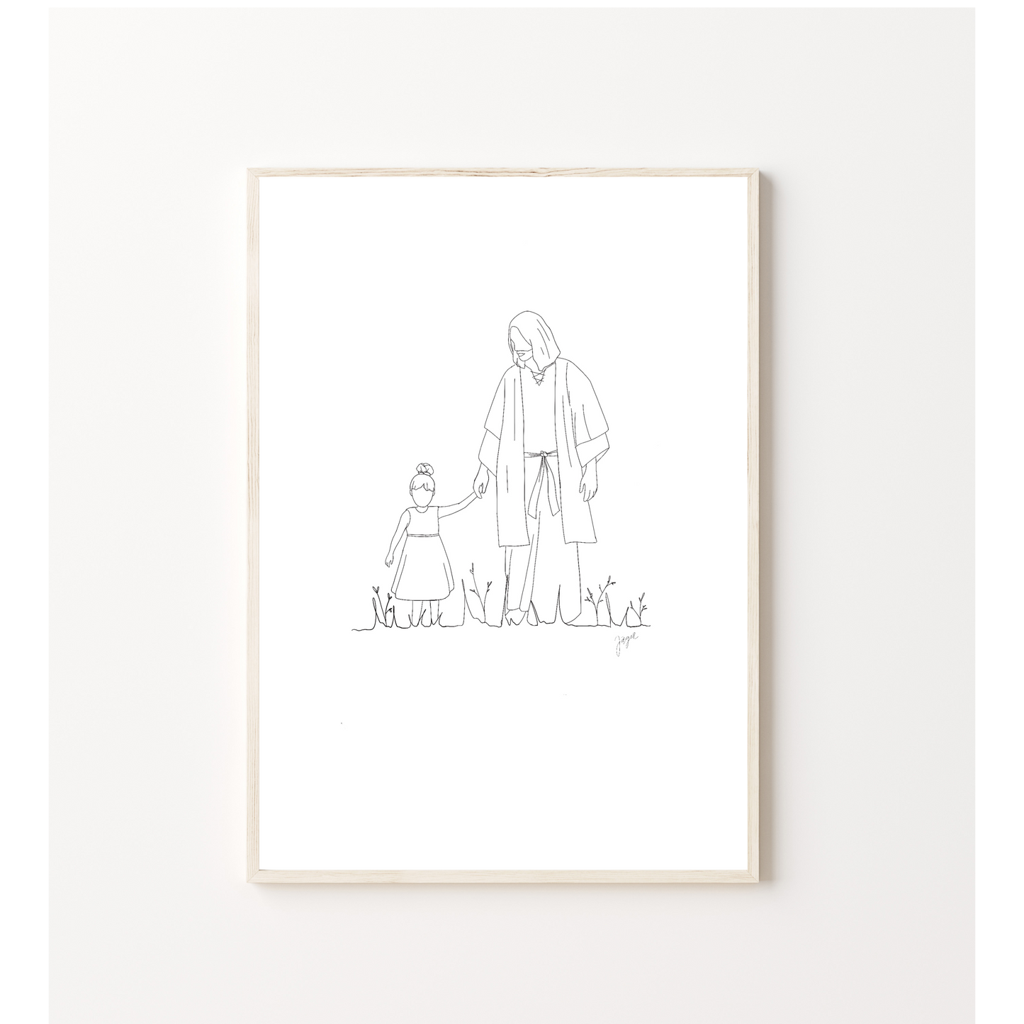 Kinderzimmerposter "Jesus und die Kinder /Mädchen"