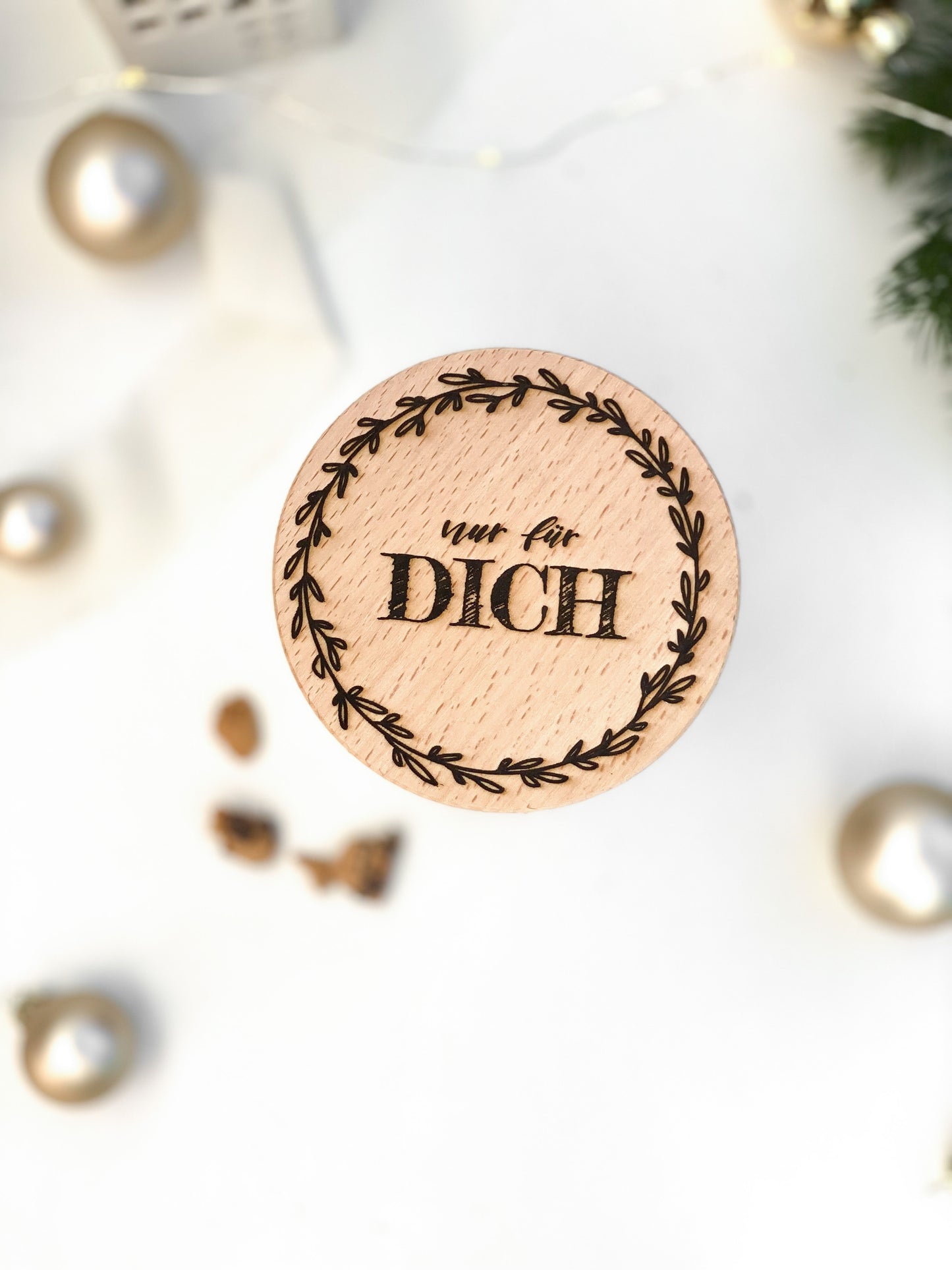 Vorratsglas mit Holzdeckel "NUR FÜR DICH" Geschenkidee zu Weihnachten oder Geburtstag