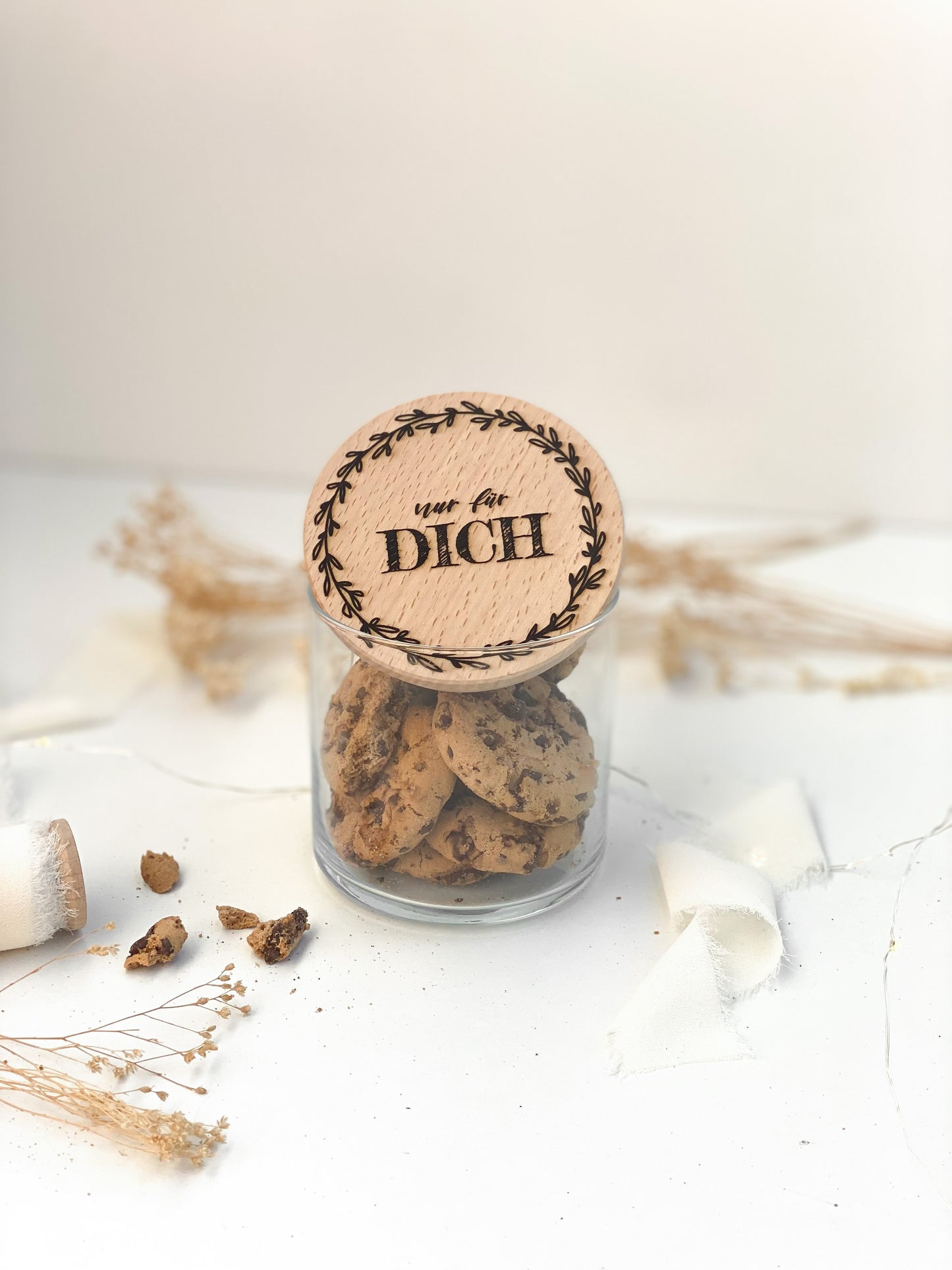 Vorratsglas mit Holzdeckel "NUR FÜR DICH" Geschenkidee zu Weihnachten oder Geburtstag