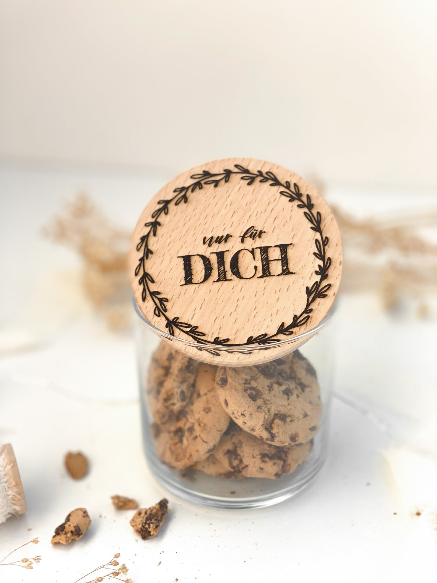 Vorratsglas mit Holzdeckel "NUR FÜR DICH" Geschenkidee zu Weihnachten oder Geburtstag