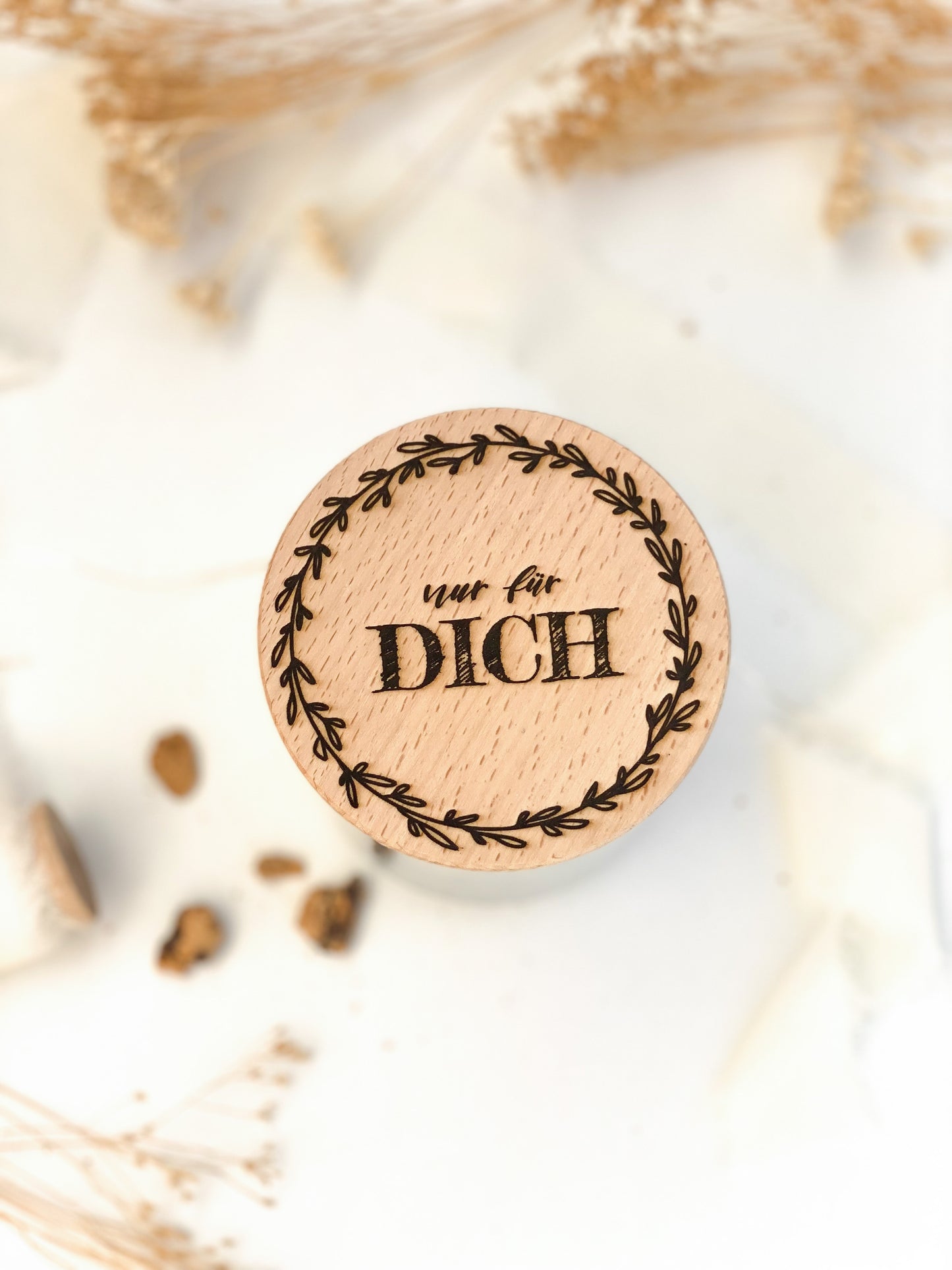 Vorratsglas mit Holzdeckel "NUR FÜR DICH" Geschenkidee zu Weihnachten oder Geburtstag