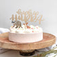 Cake Topper "HIP HIP HURRA" für Geburtstagsfeier Babyparty Party