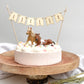 Cake Topper personalisiert Fahne/Wimpeln für Geburtstag, Taufe, Babyparty, sonstige Anlässe Holz Girlande