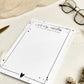 Notizblock A5 50 Blatt "Daily Notes" Schwarz weis, Bibelvers