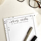 Notizblock A5 50 Blatt "Daily Notes" Schwarz weis, Bibelvers