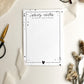 Notizblock A5 50 Blatt "Daily Notes" Schwarz weis, Bibelvers