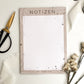 To Do Block A5 "Notizen, Lebe Liebe Lache" 50 Blatt, Schulnotizen